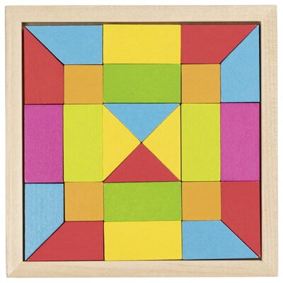 Goki Drevené mozaikové Puzzle