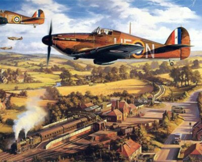 Malovanie podľa čísiel Lietadlá Spitfire LV1512