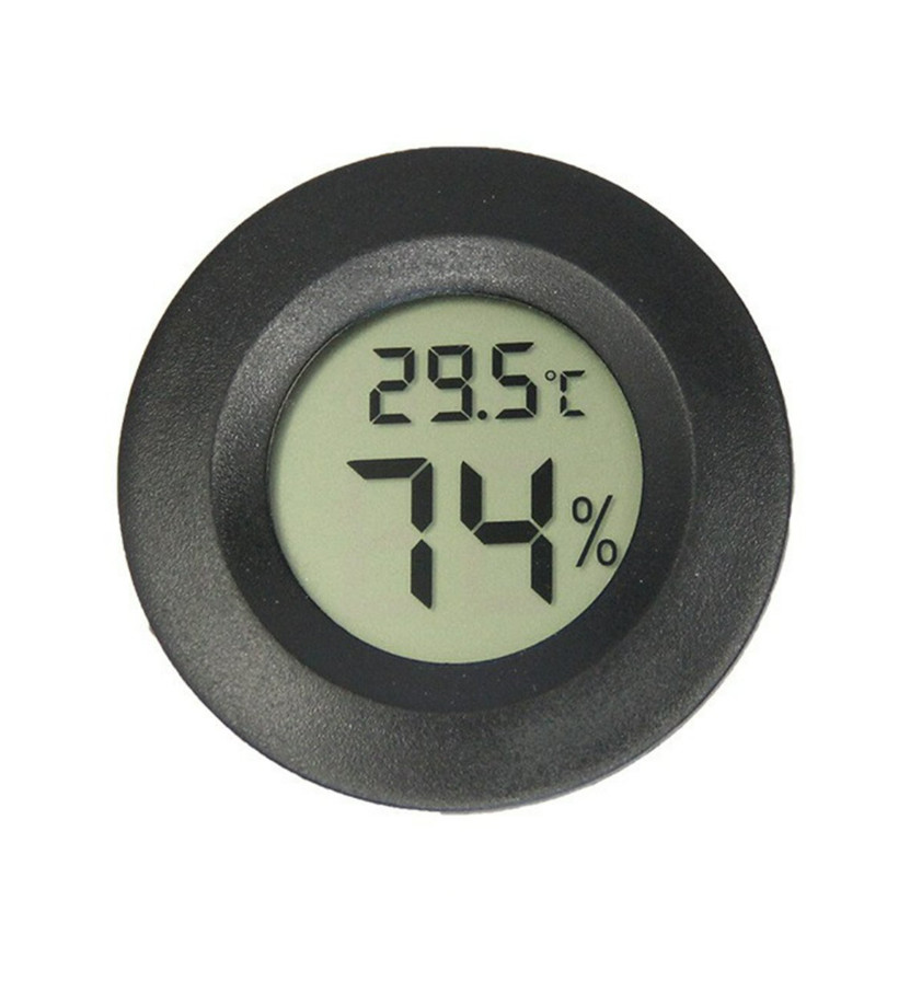 Digitálny vlhkomer a teplomer H9816 čierny