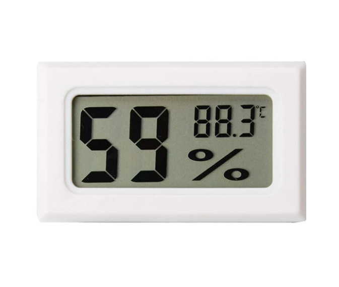 Digitálny vlhkomer a teplomer H9310 biely