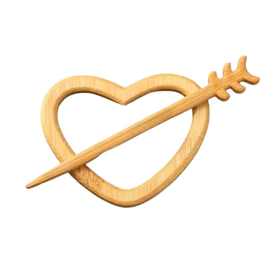 Brošňa Wooden Heart