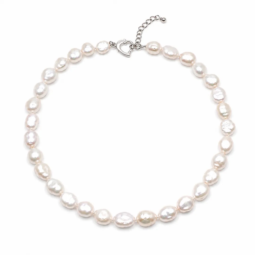 Náhrdelník z riečnych perál GD506 White