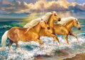 Puzzle Kone ve vode - 1000 dielov