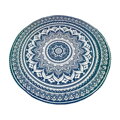 Kulatá plážová deka - Mandala 06