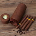 Kožený humidor na cigary Brown