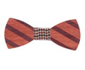 Drevený motýlik Miranda Striped