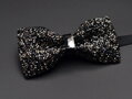 Pánsky motýlik Black Crystal