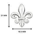 Manžetové gombíky Lilie AM179 Silver