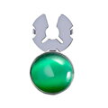 Ozdoba na gombíky košele Green Cristal
