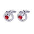 Manžetové gombíky Miranda s kryštálom MK500 Red