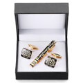 Spona na kravatu a manžetové gombíky Ornament AMK12
