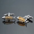 Manžetové gombíky Gold Fishbone