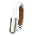 Kožený opasok Lady-25 Silver