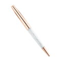 Pero s čirými kryštálmi Miranda W001 Rose Gold