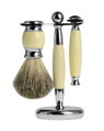 Súprava na holenie Pure Badger 3-dílná Ivory