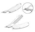 Hrebeň na bradu Barber Stainless Steel