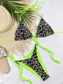 Dvoudielne plavky Leopard SW242 Green