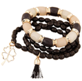 Náramok s korálkami NM73 Black