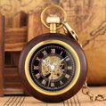 Vreckové hodinky Wooden P855