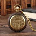 Vreckové hodinky Antique Wooden Watch P2138