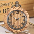Vreckové hodinky Antique Wooden Watch KW2030