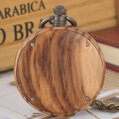 Vreckové hodinky Antique Wooden Watch KW2030