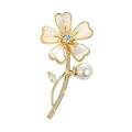 Brošňa Gold Flower AM304