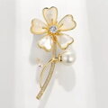 Brošňa Gold Flower AM304