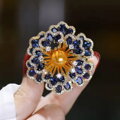 Brošňa Gold Flower AM345