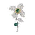 Brošňa Flower AM618 green