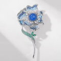 Brošňa Silver Flower AM622