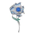 Brošňa Silver Flower AM622