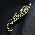 Brošňa Leopard s krystaly L710