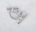 Brošňa Mikroskop silver