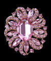 Brošňa Kvet XD015P Pink-Gold