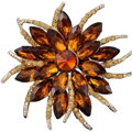 Brošňa Miranda Brown Flower K437