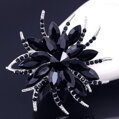 Brošňa Miranda Black Flower K4439