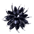 Brošňa Miranda Black Flower K4439