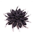 Brošňa Miranda Black Flower K4439