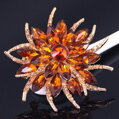 Brošňa Miranda Brown Flower K437