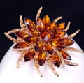 Brošňa Miranda Brown Flower K437
