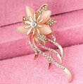 Brošňa Miranda Golden Flower K4432
