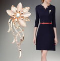Brošňa Miranda Golden Flower K4432
