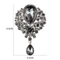 Miranda Brošňa Crystal Water Drop 4B9225 Silver