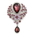 Brošňa Crystal Water Drop B9225 Purple