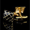 Manžetové gombíky Miranda Black-Gold