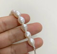 Náhrdelník z riečnych perál GD482 White