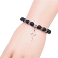 Náramok Stone Beads Cross