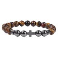 Náramok Hematit Cross C229