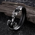 Kožený náramok Viking S315 Silver